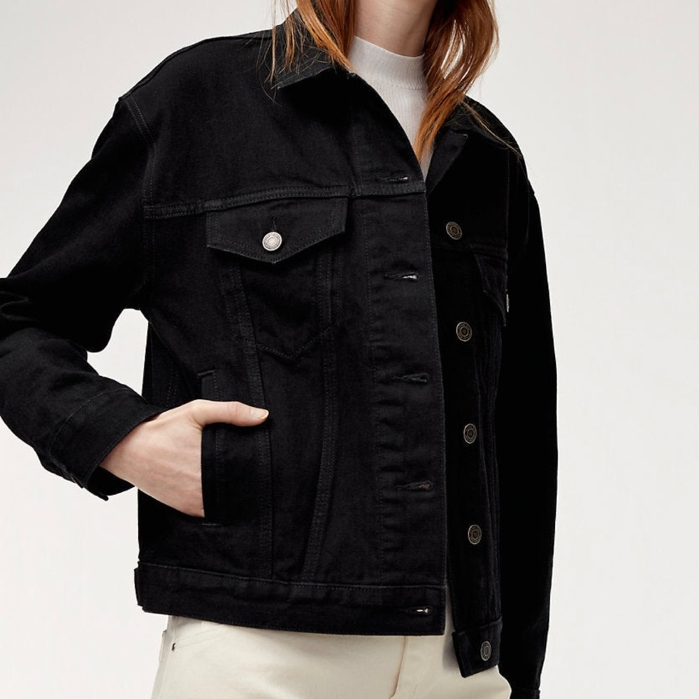 Aritzia Wilfred Free black jean jacket